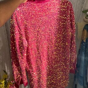 Fashion Nova Amalie Hot Pink T-Shirt Mini Dress.